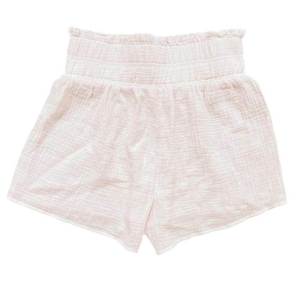 Simply Southern‎ Aster Gauze Shorts Pink Smocked High Waist S/M